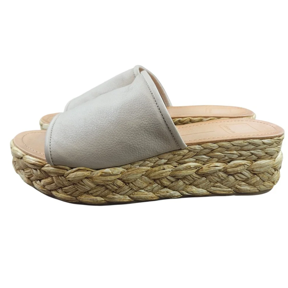 Dolce Vita Chavi Sandal Womens 9W Slides Platform‎ Shoes Casual Beach Wedge - Picture 3 of 9